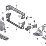 BMW 5 SERIES G30 AIR DUCT BRAKE WHEELHOUSING RIGHT 51747394666