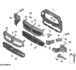 BMW 3 SERIES G20 FRONT LEFT BRAKE AIR DUCT 51747422277