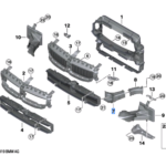 BMW 3 SERIES G20 FRONT RIGHT BRAKE AIR DUCT 51747422278