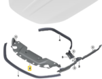 BMW 7 SERIES G70 COVER ENGINE COMPARTMENT CENTER 51749464368