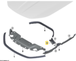 BMW 7 SERIES G70 GASKET HOOD SIDE LEFT 51749464369