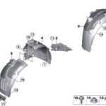 BMW 5 SERIES G60 WHEEL ARCH COVER BOTTOM LEFT 51755A036D3