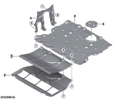Bmw X3 Series G01 Underbonnet Screen 51757394744-T Bmw X3 Series G01 Underbonnet Screen 51757394744-T