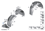 BMW 7 SERIES G70 COVER WHEEL HOUSING BOTTOM RIGHT 51759498272-D