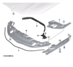 BMW 5 SERIES G30 SEALING SIDE PANEL RIGHT 51767349606