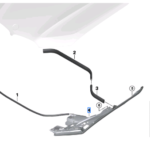 BMW X5 SERIES G05 G05 LCI G18 G18 LCI F95 F95 LCI X6 SERIES G06 G06 LCI F96 F96 LCI FRONT FENDER TRIM LEFT 51767418197