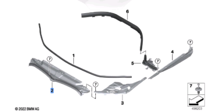 BMW 3 SERIES G20 G20 LCI G21 G21 LCI G28 G28 LCI i3 35L ENGINE UNDERBODY COVER 51767461970