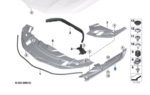 BMW 7 SERIES G11 LCI G12 LCI FRONT FENDER TRIM LEFT 51767475289
