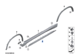 BMW X1 SERIES U12 COVER TRIM SIDE SILL FRONT RIGHT 51775A076A2