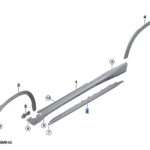 BMW X1 SERIES U12 COVER TRIM SIDE SILL FRONT LEFT 51775A076A1