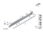 BMW 2 SERIES F44 HOLDER SIDE SILL FRONT RIGHT 51777461384
