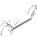 BMW X3 G01 X3 G01 LCI X3 M F97 X3 M F97 LCI X4 G02 X4 G02 LCI X4 M F98 X4 M F98 LCI FENDER SPOILER LEFT 51778064819