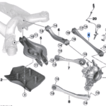 BMW 3 SERIES G20 TRACK STRUT WITH RUBBER MOUNT 31106879659