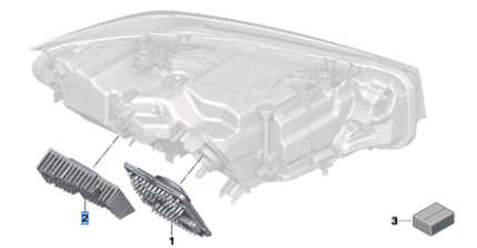 BMW 3 SERIES G20 LCI LED MODUL TURN IND RIGHT 63115A82A02-(C)