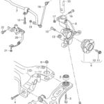 AUDI A3 DRIVER FRONT LOWER CONTROL ARM RIGHT 5Q0407152