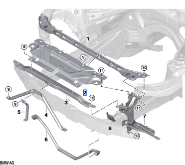 BMW 3 SERIES G20 CROSS LINK FRONT 51647422287