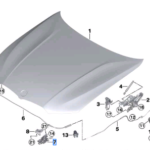 BMW 3 SERIES G20 LOCK F HOOD LEFT 51237468347