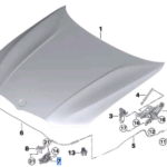 BMW 3 SERIES G20 LOCK F HOOD RIGHT 51237468348