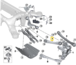 BMW X3 SERIES G01 GUIDING SUSPENS LINK W RUBBER MOUNT RIGHT 33306871006-C