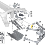 BMW X3 SERIES G01 GUIDING SUSPENS LINK W RUBBER MOUNT RIGHT 33306871006-C