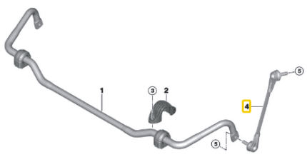 BMW X3 SERIES G01 SWING SUPPORT FRONT LEFT 31356881091-C