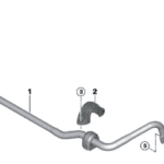 BMW X3 SERIES G01 SWING SUPPORT FRONT RIGHT 31356881092-C