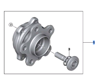 BMW 3 SERIES G20 WHEEL HUB WITH BEARING 33406899175-C