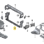 BMW 5 SERIES G30 AIR DUCT RADIATOR BOTTOM 51747383846