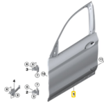 BMW X4 SERIES G02 DOOR FRONT LEFT 41517478339