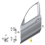 BMW X4 SERIES G02 DOOR FRONT RIGHT 41517478340