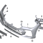 Bmw X6 Series G06 Bumper Guide Left Bottom 51117478845-C Bmw X6 Series G06 Bumper Guide Left Bottom 51117478845-C