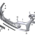 Bmw X6 Series G06 Bumper Guide Right Bottom 51117478846-C Bmw X6 Series G06 Bumper Guide Right Bottom 51117478846-C