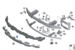 BMW 7 SERIES G70 IMPACT ABSORBER FRONT BOTTOM 51118081740-C