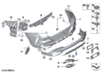 BMW X6 SERIES G06 UNDERRIDE PROTECTION REAR PRIMED 51128099220-C