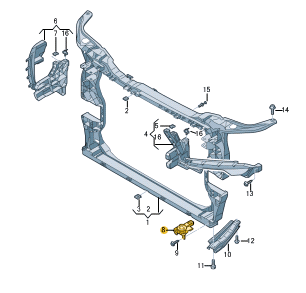 AUDI Q5 SUPPORT LEFT 80A805201B-T