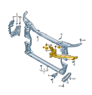 AUDI Q5 MOUNTING FOR MAIN BEAM HEADL LEFT 80A805607B-T