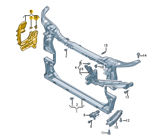 AUDI Q5 MOUNTING FOR MAIN BEAM HEADL RIGHT 80A805608B-T