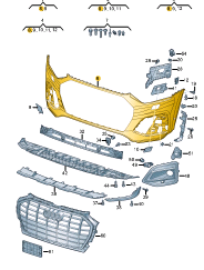 AUDI Q5 S LINE BUMPER COMPLETE 80A807065