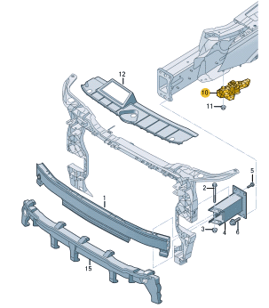 AUDI Q5 GUIDE SECTION LEFT 80A807283A-T