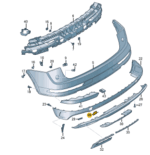 AUDI Q5 COVER FOR TOWING EYE RIGHT 80A807442D GRU-D