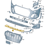 AUDI Q5 UNDERRUN BAR CENTER 80A807531C-T