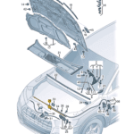 AUDI Q5 BOWDEN CABLE CENTER 80A823531B-T