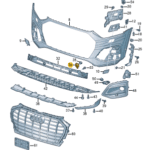 AUDI Q5 SUPPORT ULTRA SOUND SENSOR RIGHT 80A919262E-D