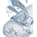 AUDI Q3 BOWDEN CABLE CENTER 83A823531-D
