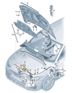 AUDI Q3 BOWDEN CABLE CENTER 83A823531-D