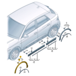 AUDI Q3 WHEEL COVER LEFT FRONT 83A853717A