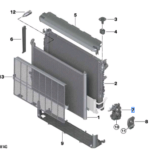 BMW 5 SERIES G30 HOLDER MODULE MOUNTING BOTTOM LEFT 17118632125