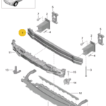PORSCHE BUMPER CARRIER 8R0807113D-C