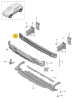 PORSCHE BUMPER CARRIER 8R0807113D-C