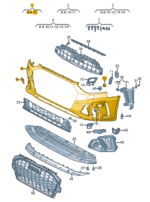 AUDI A4 FRONT BUMPER COMPLETE 8W0807065BE-T